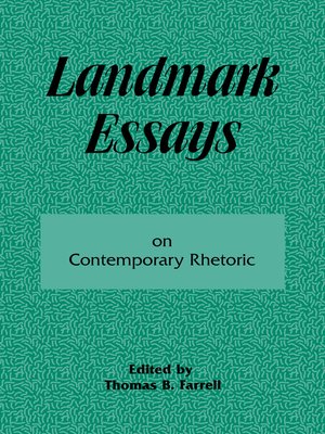 cover image of Landmark Essays on Contemporary Rhetoric